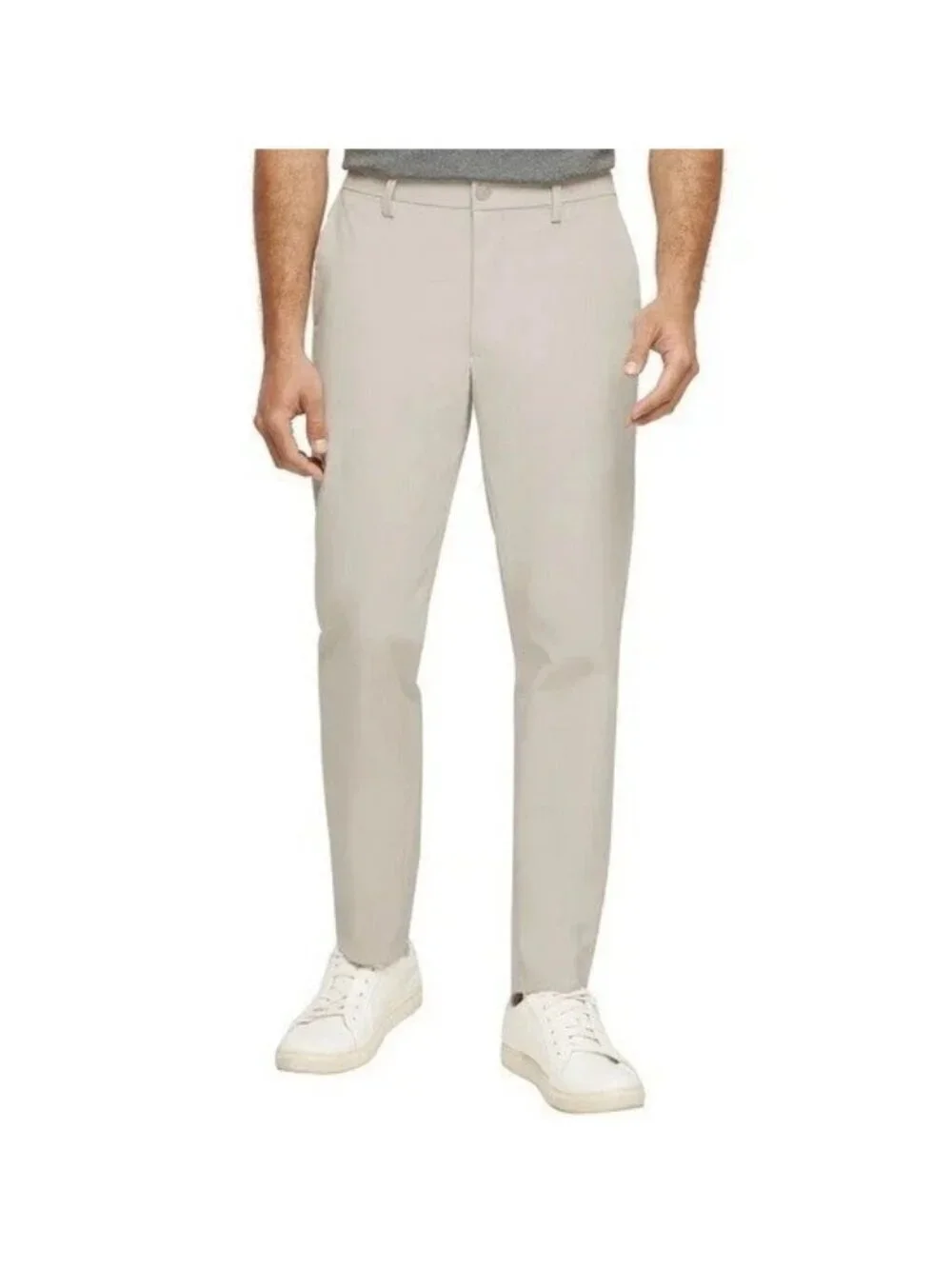 NWT Banana Republic Men's 40x32 Commuter Flex Pants Tan Flat Front
